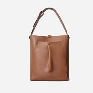 Everlane Italian Leather Brown Studio Bag   NWT